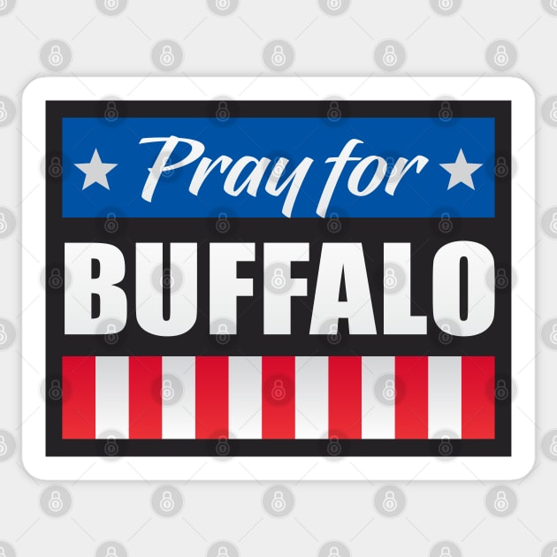 Pray for Buffalo Sticker by Dale Preston Design